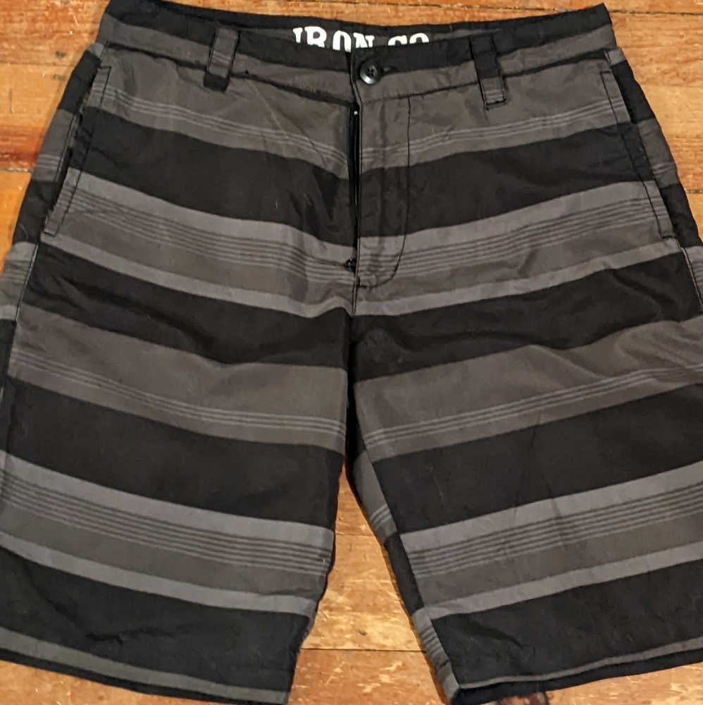 Men's black and grey shorts